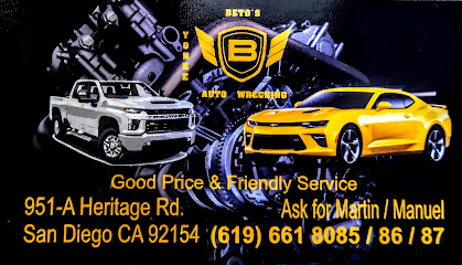 Beto's Auto Wrecking — yonke en San Diego